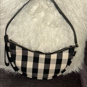 Kate Spade Black and White Checkered shoulder bag
